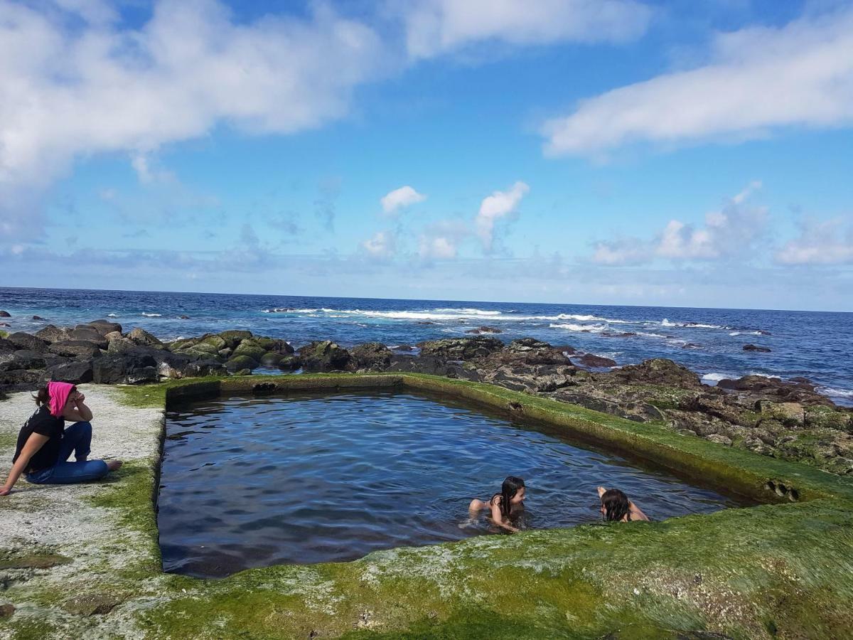 Seaside Azores Villa With Natural Pool, Terrace & Barbecue Capelas Esterno foto